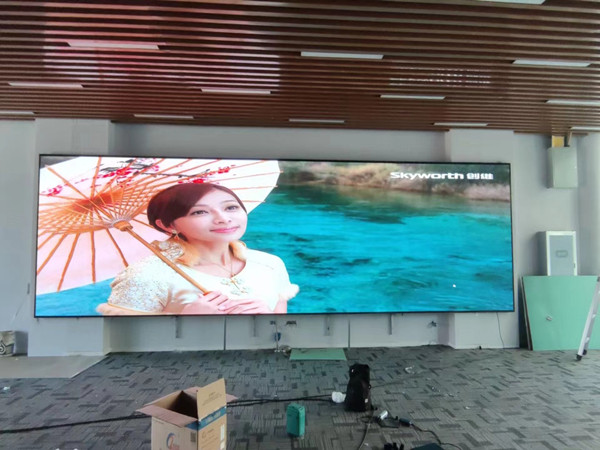 恩施P1.53led小间距屏安装案例